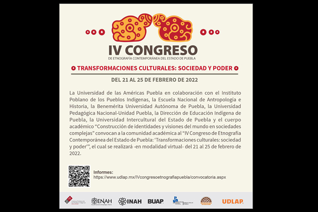 Anuncian IV Congreso de Etnografía en Puebla