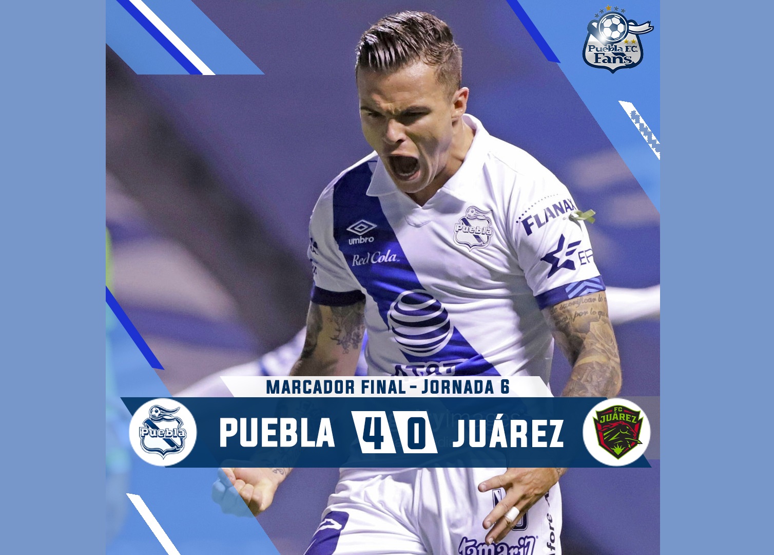 Por fin: golea el Puebla 4-0 a Juárez