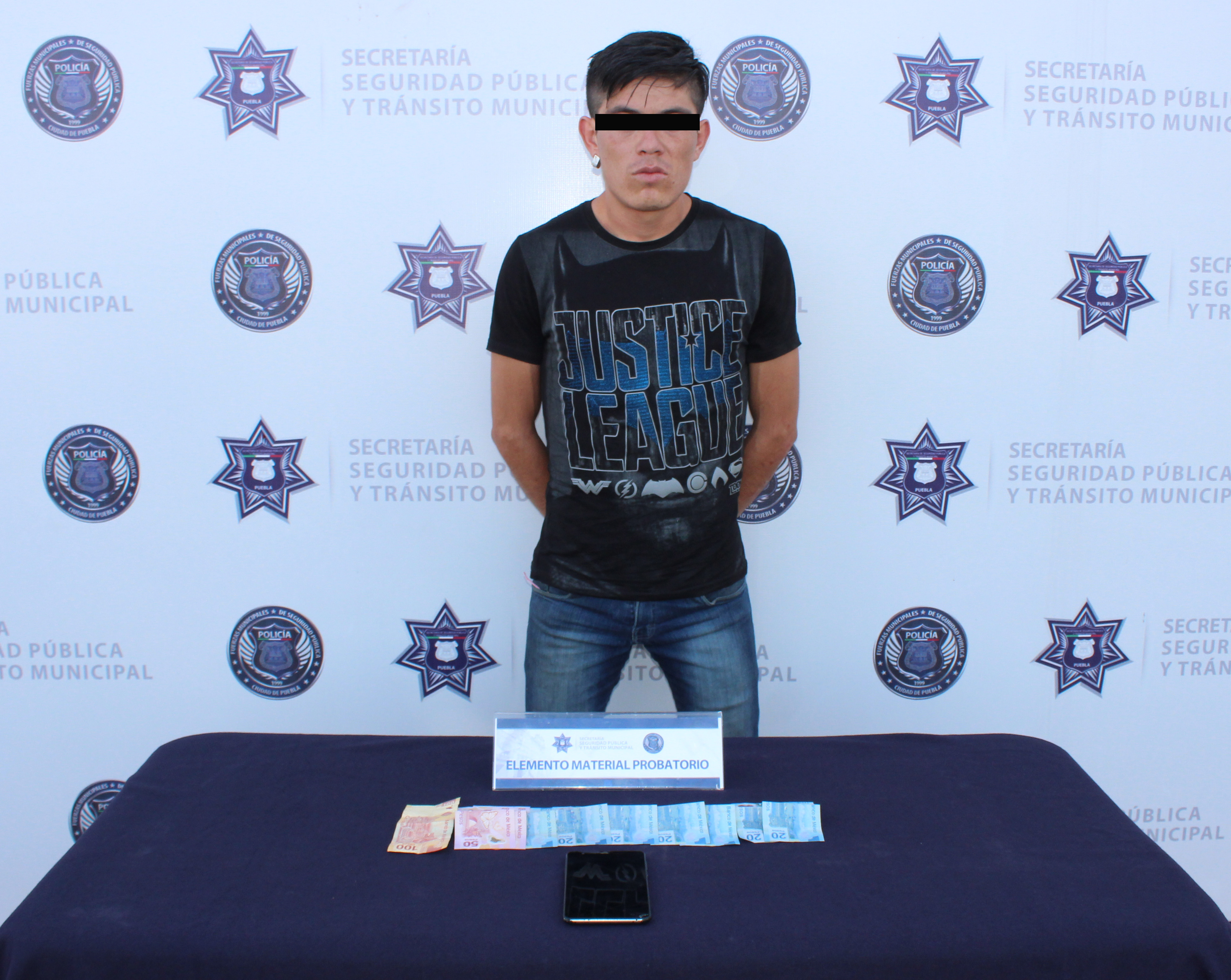 Capturan a presunto ladrón de transporte público en Puebla
