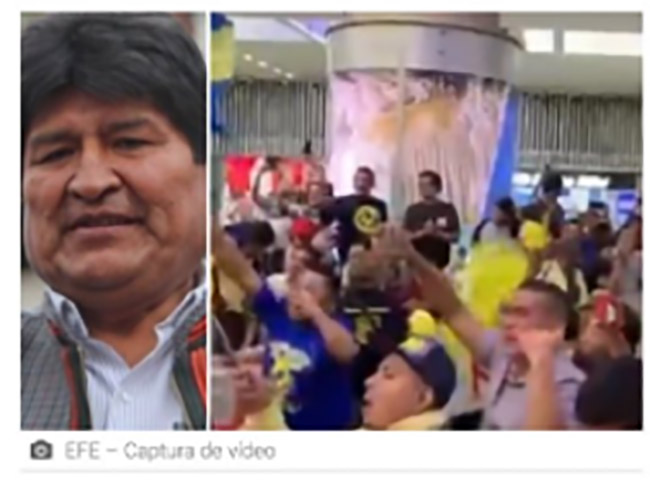 Medios confunden llegada de Memo Ochoa con la de Evo Morales