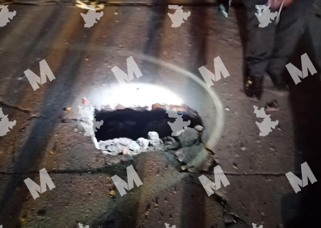 Causa alarma entre vecinos explosión en calles de Texmelucan