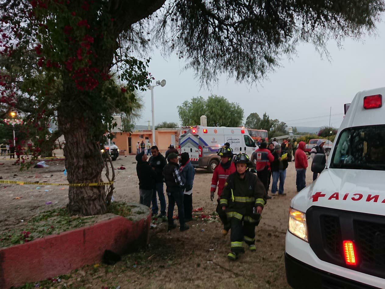 VIDEO: 3 muertos por explosión de pirotecnia en Querétaro