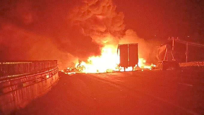 VIDEO Así fue la explosión de la pipa en la México-Querétaro