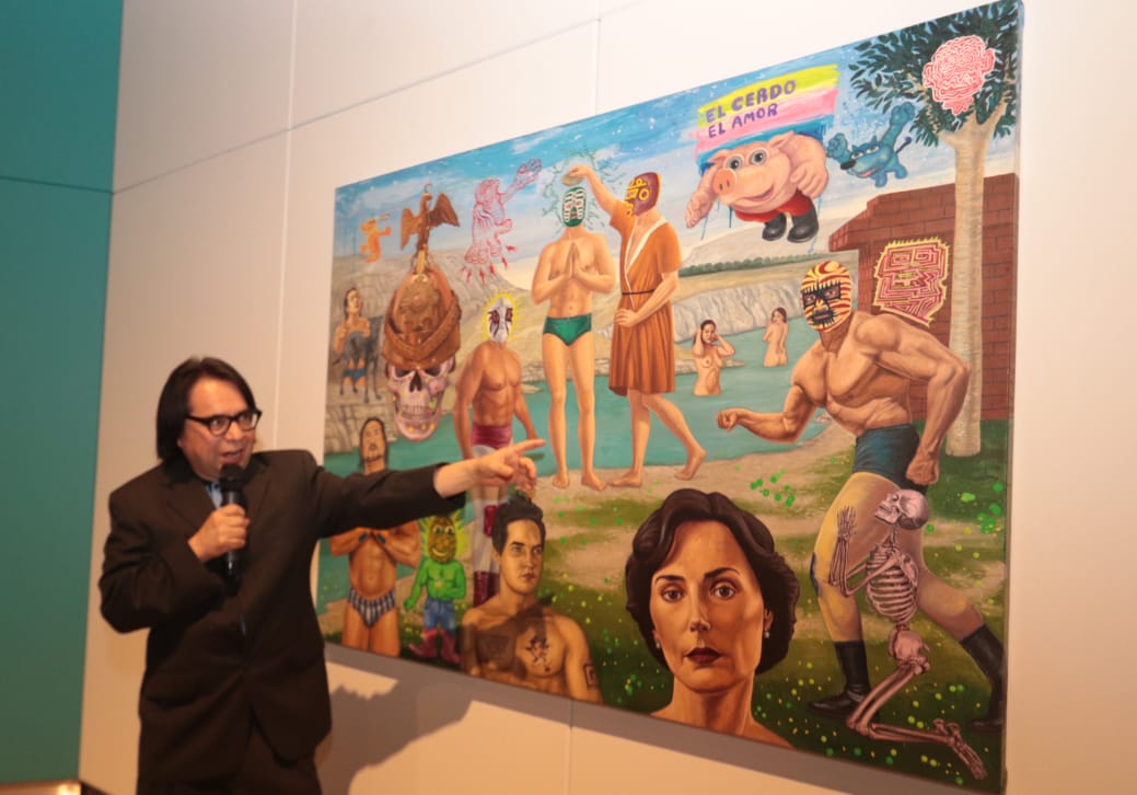 Inauguran exposición de Mauro Terán en el Museo Barroco