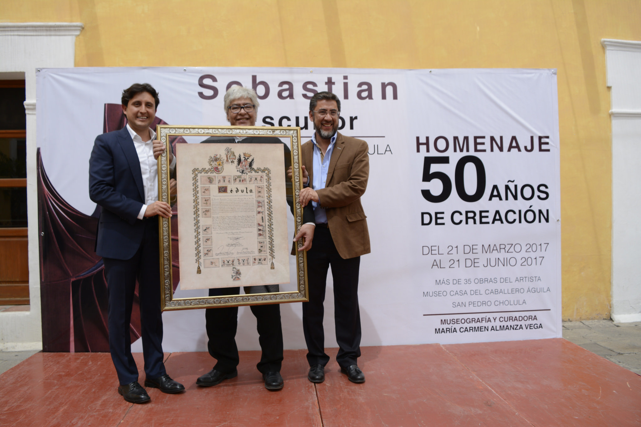 Exposición de Sebastián es inaugurada en San Pedro Cholula