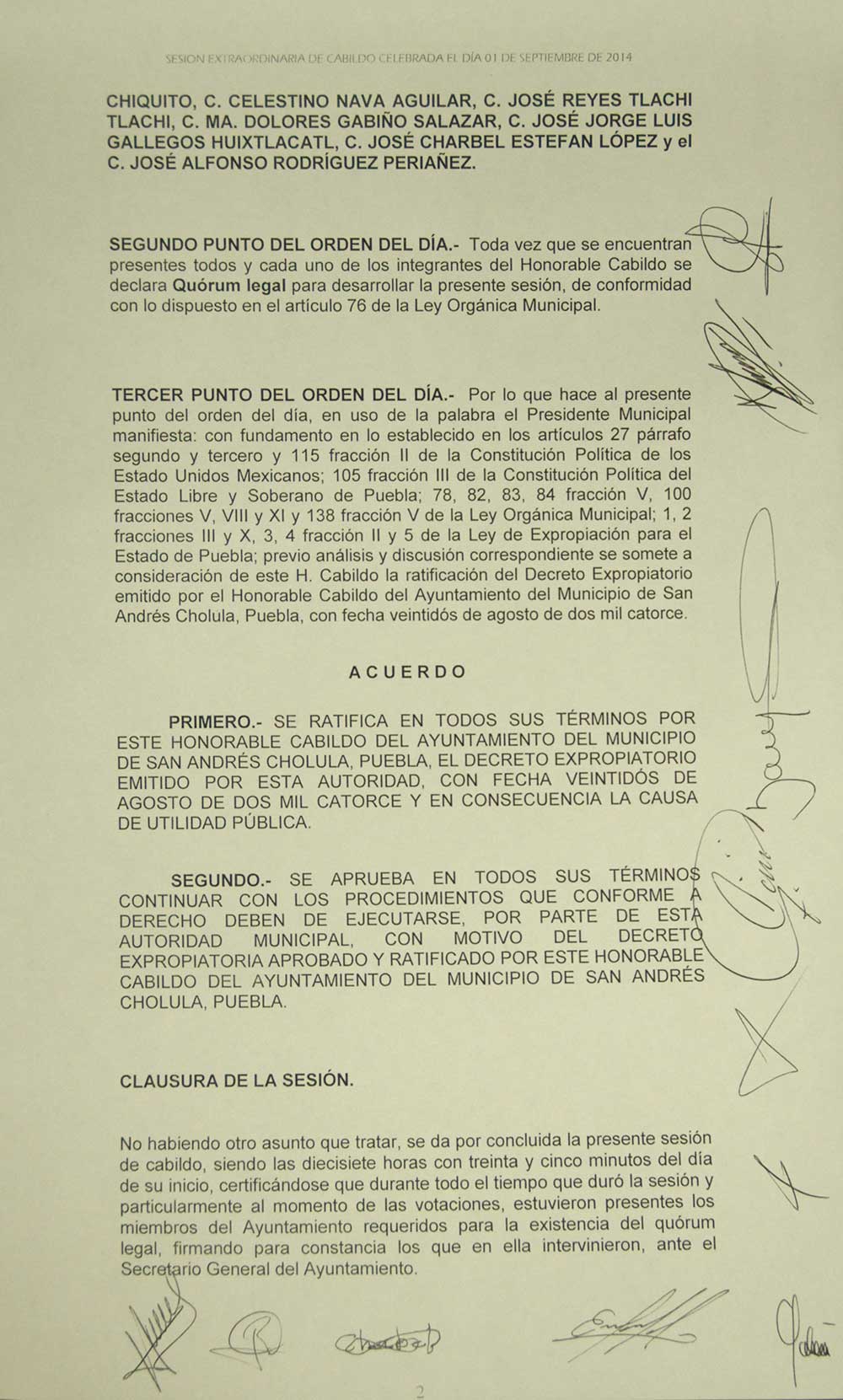 Ante presiones, ratifica San Andrés expropiación