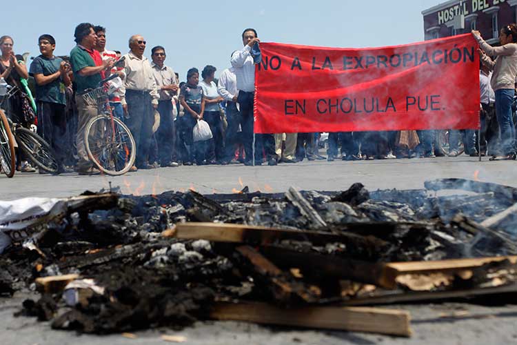 Encoleriza la expropiación de predios para Parque en Cholula