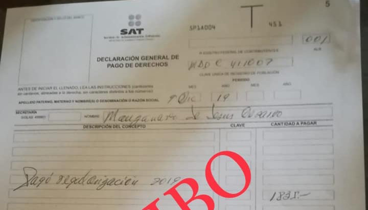 Extorsionan a atlixquenses con recibos apócrifos del ayuntamiento