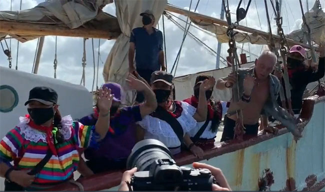 EZLN zarpó desde Isla Mujeres a España en gira por Europa