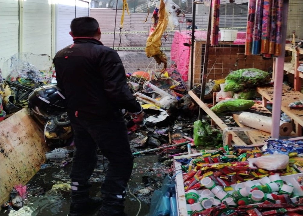 Se incendia Mercado de la Merced