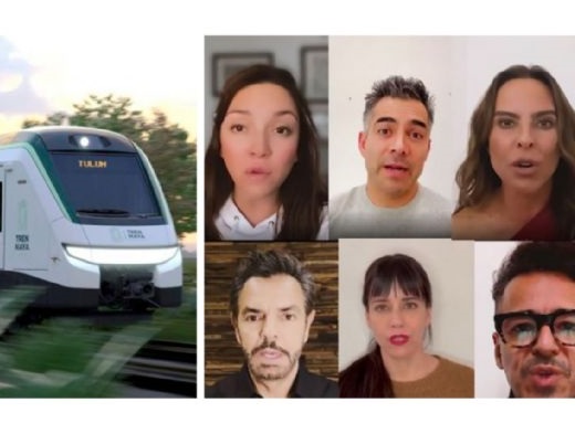 INE desecha queja de Morena contra celebridades que critican el Tren Maya
