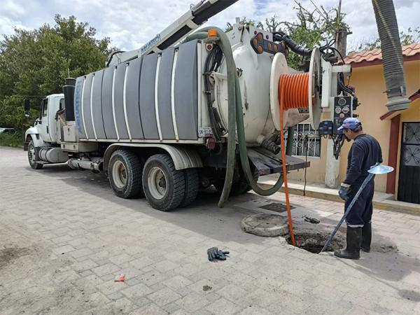 Desazolva CEASPUE sistemas de alcantarillado y drenaje en Zacapala