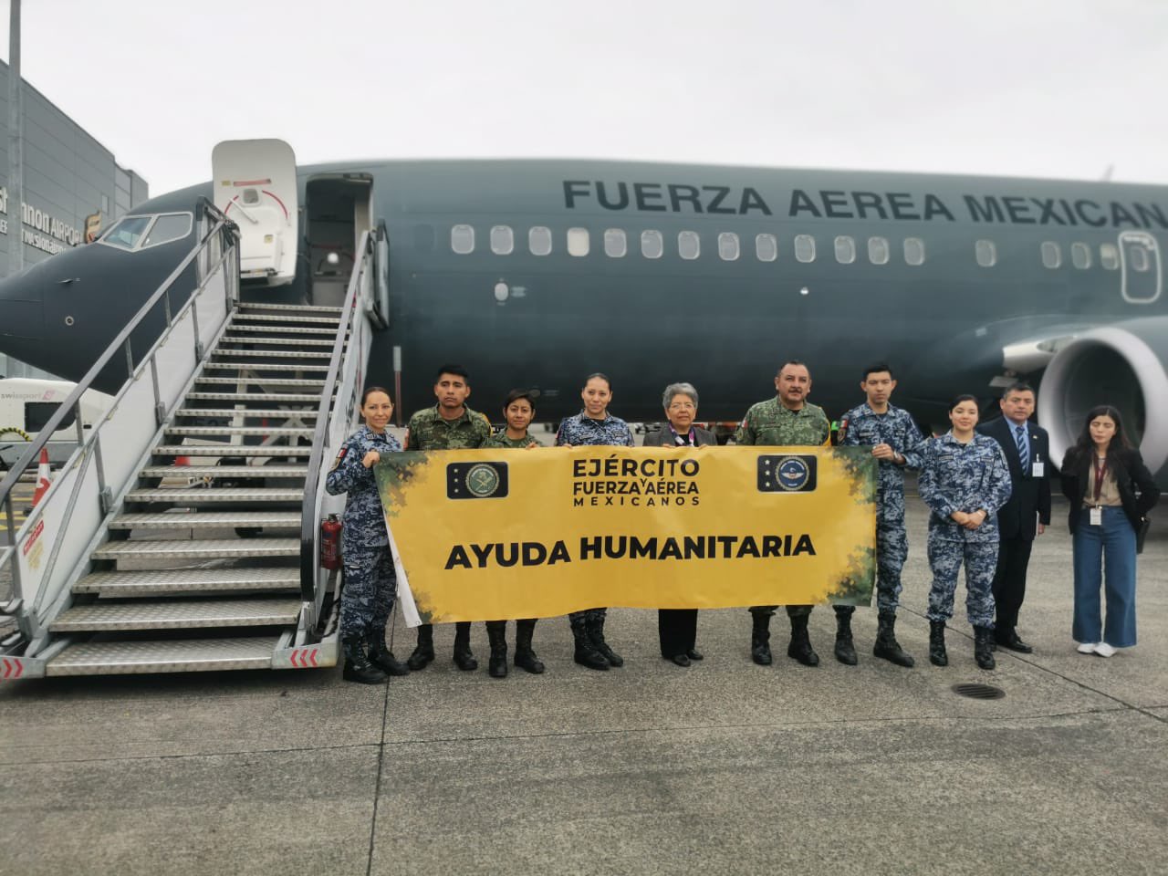 Aterriza en Tel Aviv avión de la Fuerza Aérea Mexicana