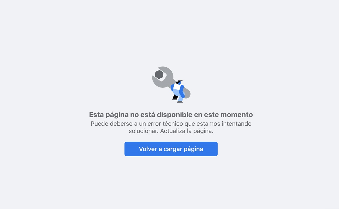 Reportan caída internacional de Facebook