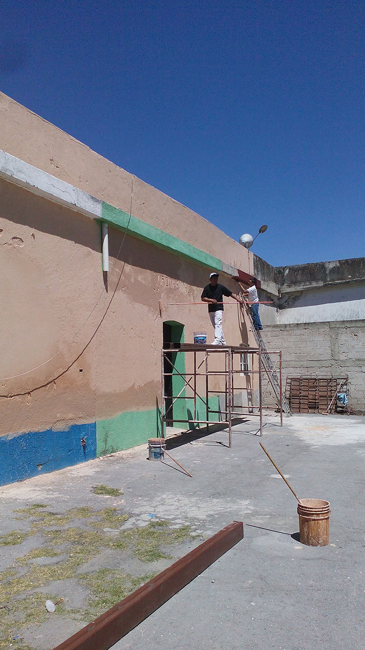 Rehabilitan fachadas con apoyo de comuna de Tepeaca