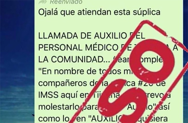 Exige IMSS a Eugenio Derbez no difundir fake news ante contingencia