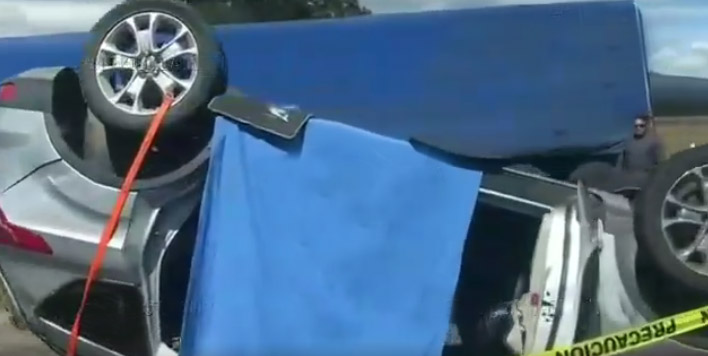 En choque muere familia en la autopista Amozoc-Perote