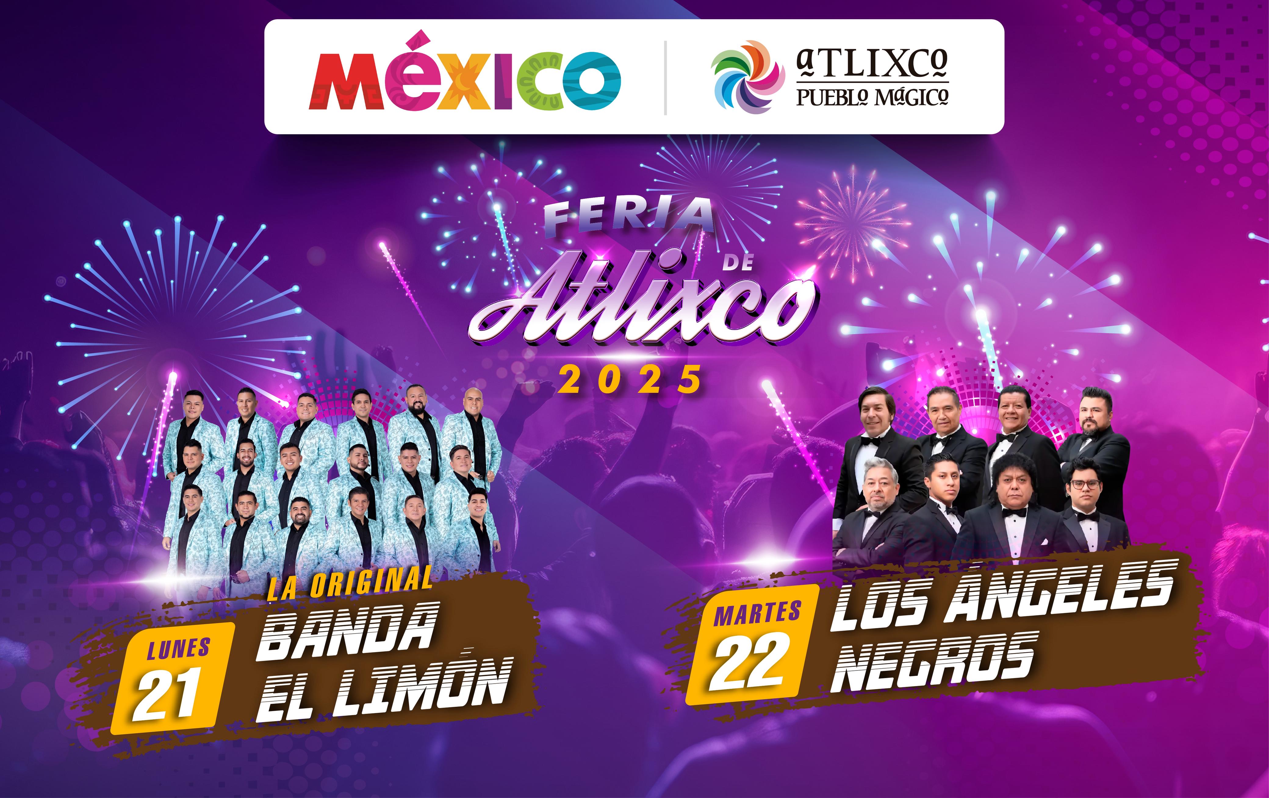 Ayala enciende la fiesta con la Banda el Limón y Ángeles Negros en la Feria de Atlixco