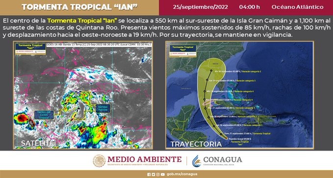 Quintana Roo se pone en alerta por tormenta Ian