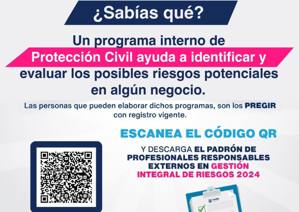 Ayuntamiento de Puebla promueve programa interno de Protección Civil en comercios