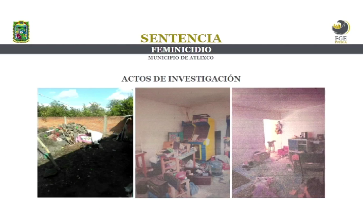 La estranguló frente a su hija y la enterró en el patio de su casa en Atlixco