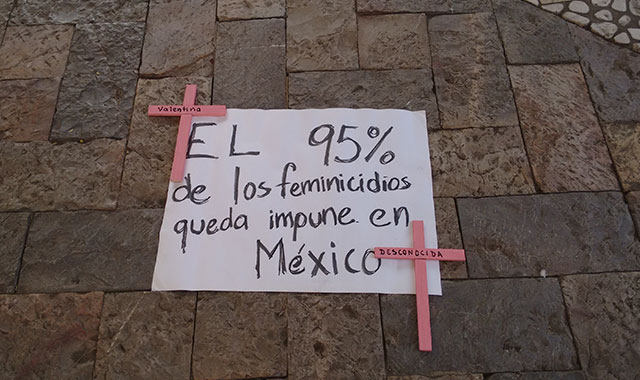 También en San Martín Texmelucan protestan contra los feminicidios