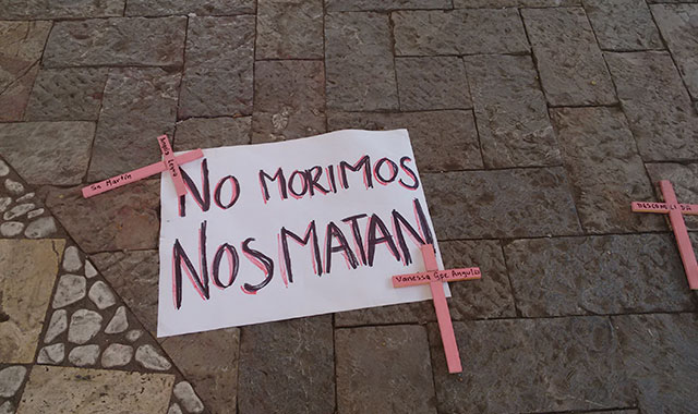 También en San Martín Texmelucan protestan contra los feminicidios