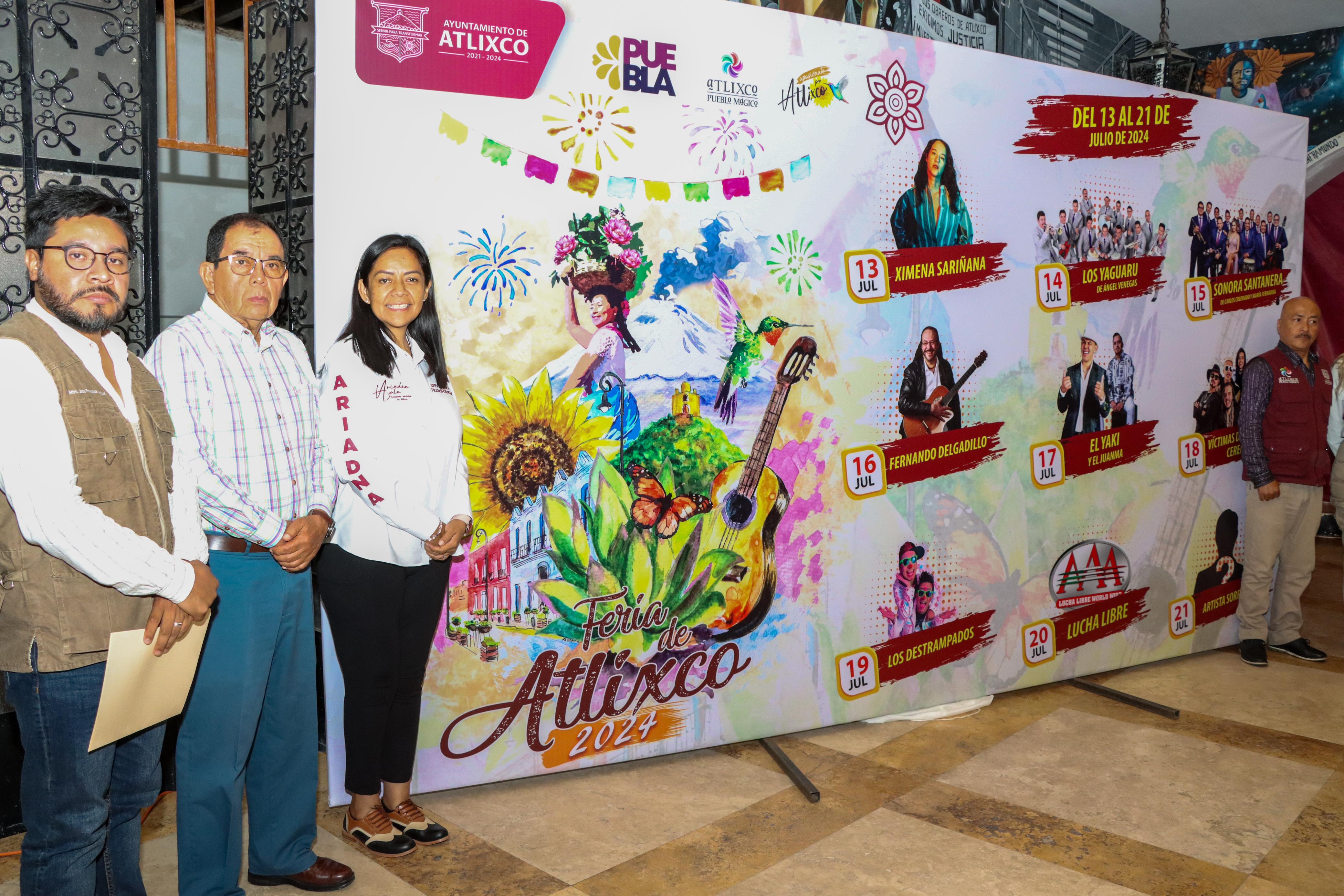 Ximena Sariñaga y la Sonora Santanera estarán en la Feria de Atlixco 2024