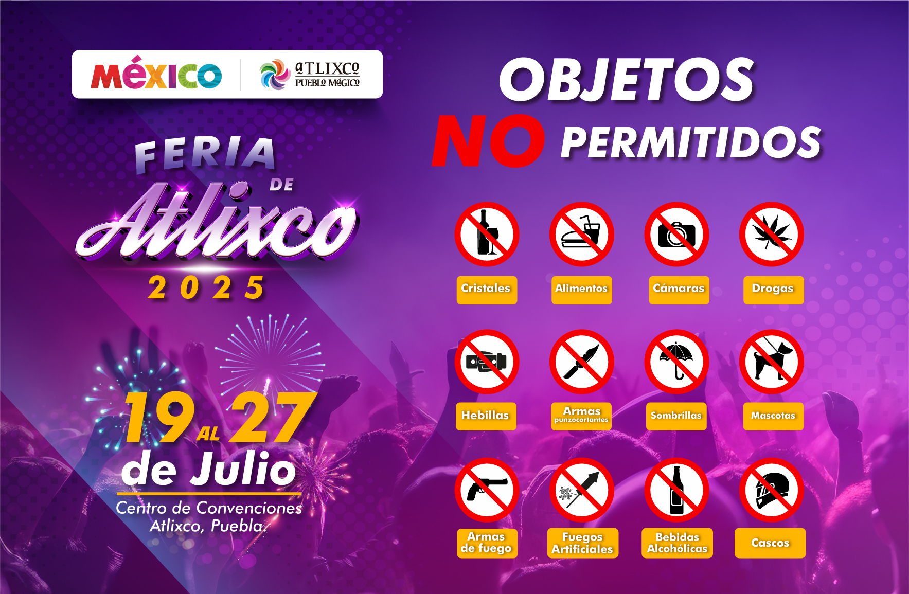 Disfruta la Feria de Atlixco 2025 con seguridad y diversión para la familia