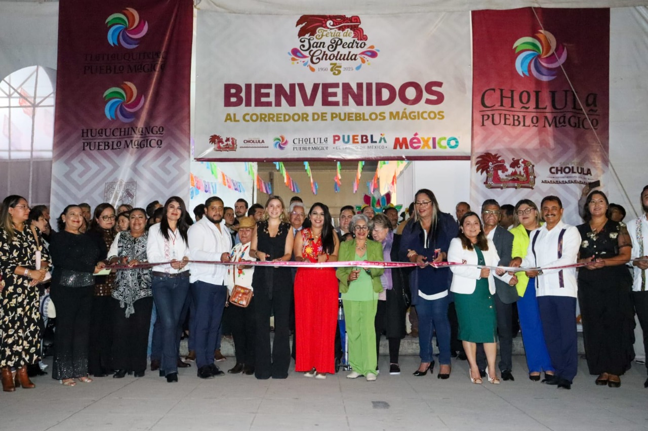 Tonantzin Fernández inauguró la Feria de San Pedro Cholula