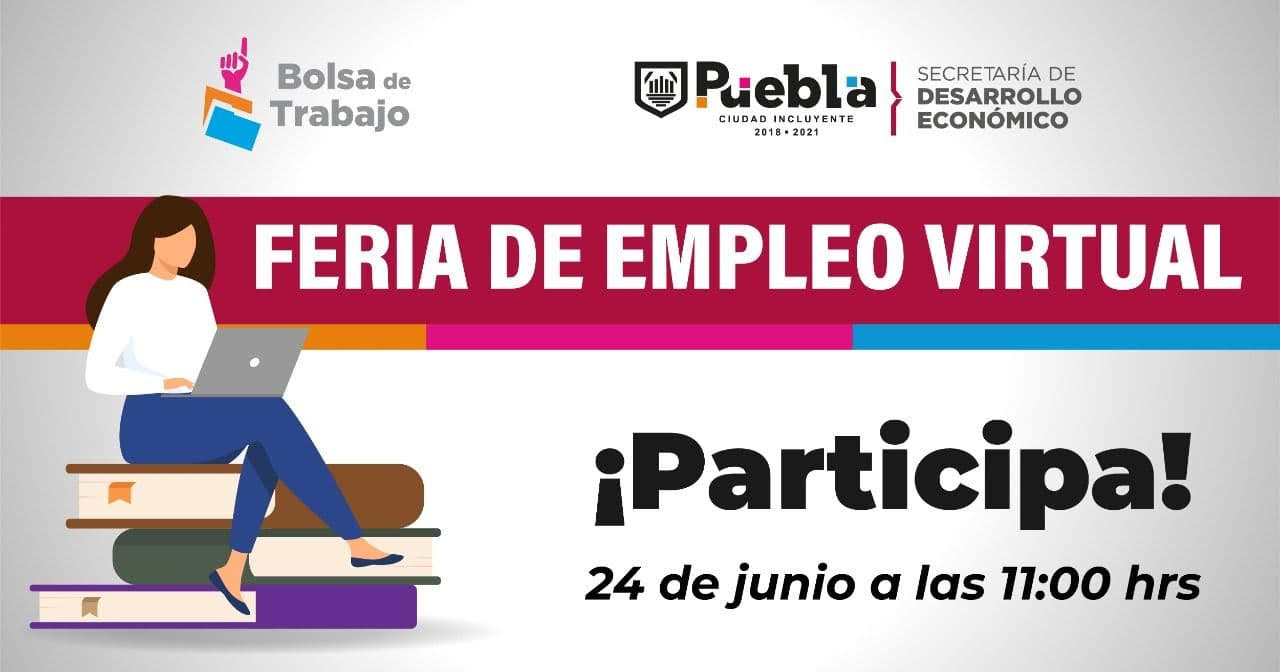 Invita Ayuntamiento de Puebla a participar en la Feria de Empleo Virtual