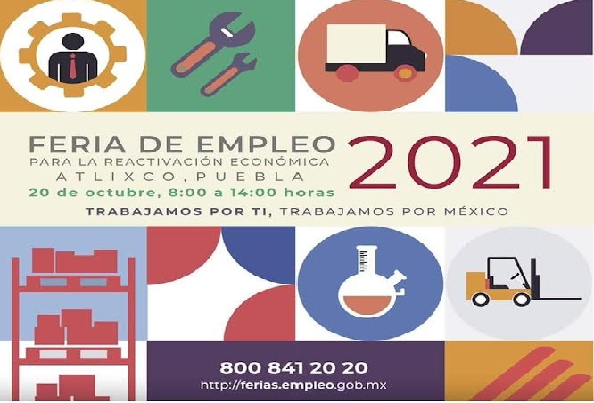 Atlixco será sede de la Feria del Empleo 2021 para la reactivación económica