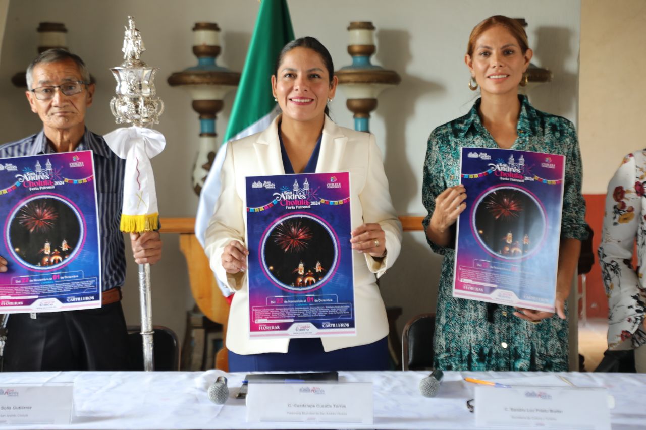 Presenta Lupita Cuautle Feria Patronal San Andrés Cholula 2024