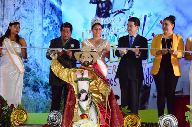 Realizan fiesta patronal de Santiago Apóstol en Zautla