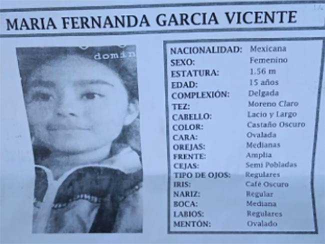 Desaparece María Fernanda en la colonia Santa Lucía, Puebla
