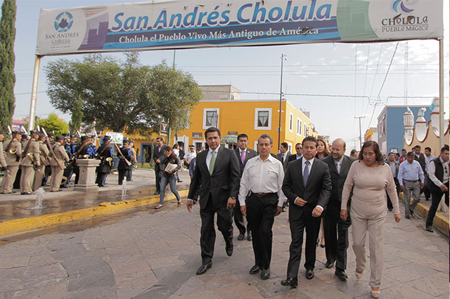 Inician festejos de independencia en San Andrés Cholula