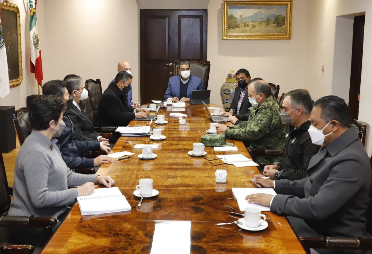 Pactan Céspedes y Rivera reforzar Seguridad en Puebla