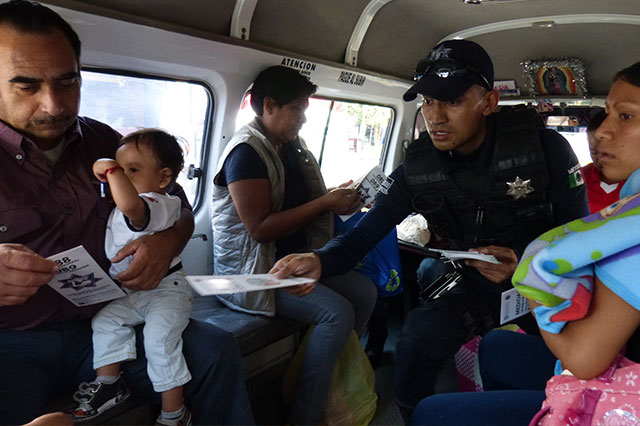 Instrumentan en Tehuacán campaña sobre movilidad urbana