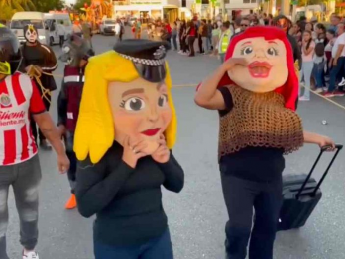 VIDEO Comparsa es detenida en carnaval de Campeche