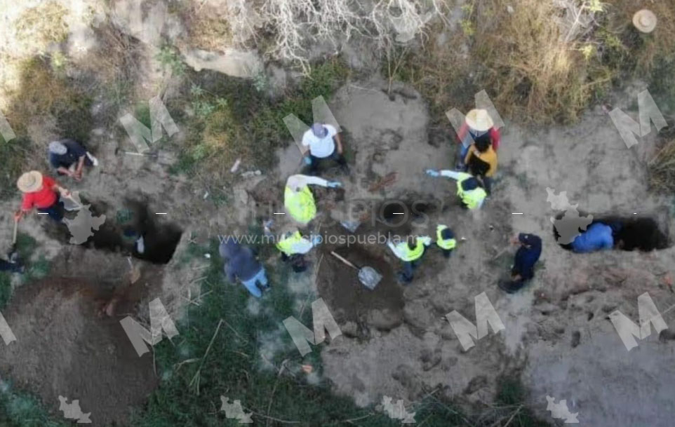 Hallan cadáveres en fosas clandestinas ubicadas entre Tecamachalco y Huixcolotla