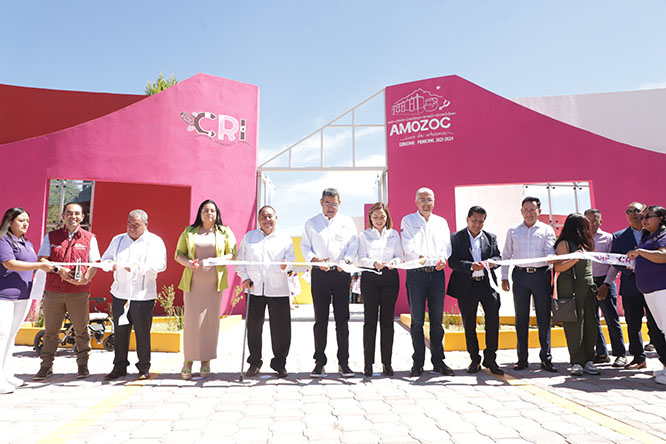 Céspedes inaugura Centro de Rehabilitación Integral en Amozoc