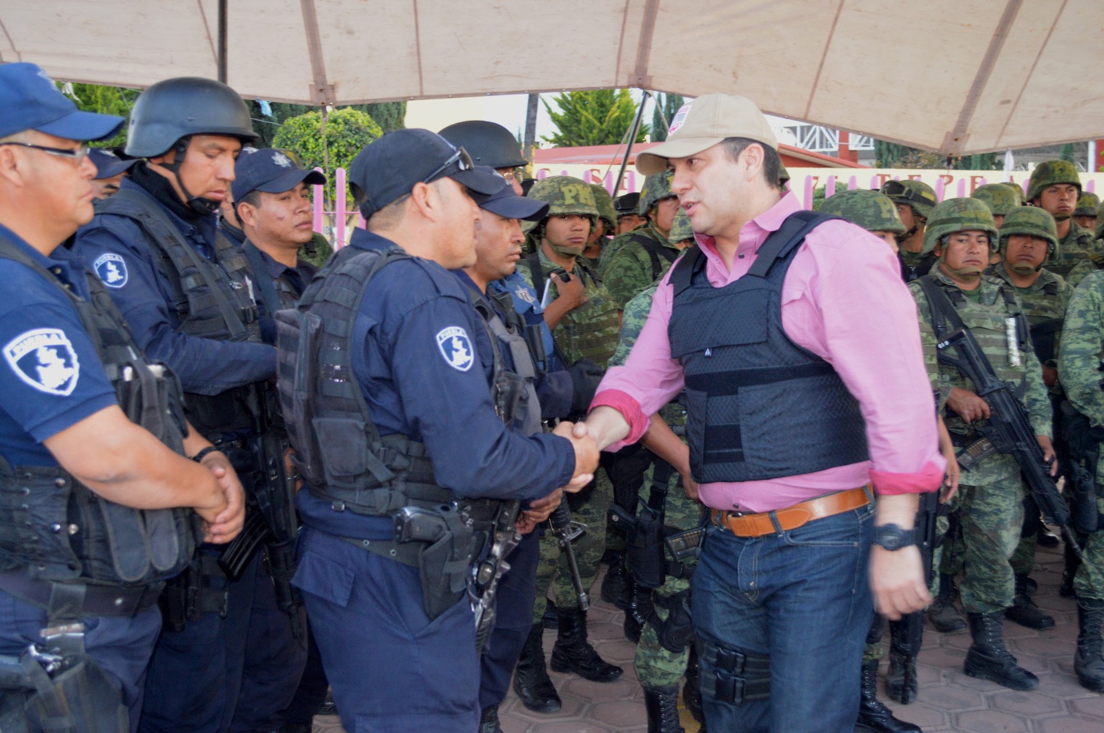 Policía Militar supervisa bases de operación en el Triángulo Rojo