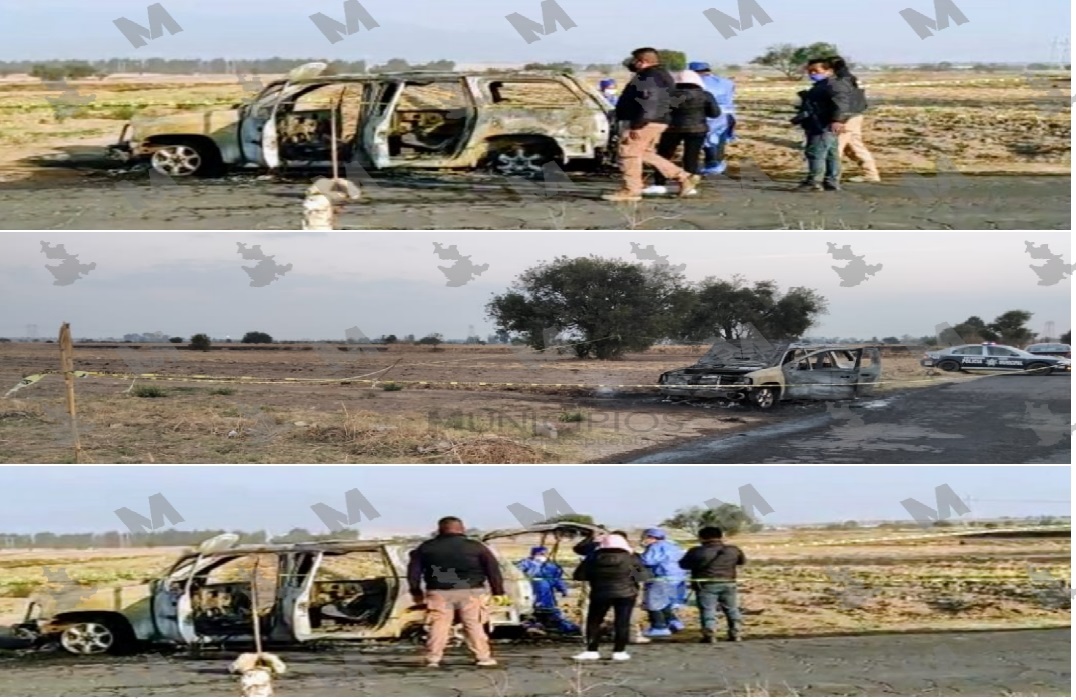 VIDEO Hallan cadáver calcinado dentro de un auto en San Pedro Cholula