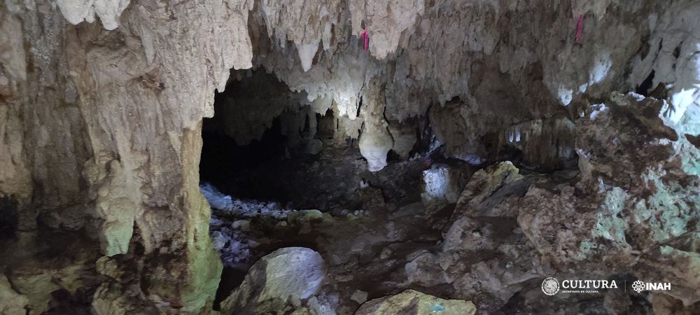 INAH investiga gruta descubierta en el Tramo 5 sur del Tren Maya