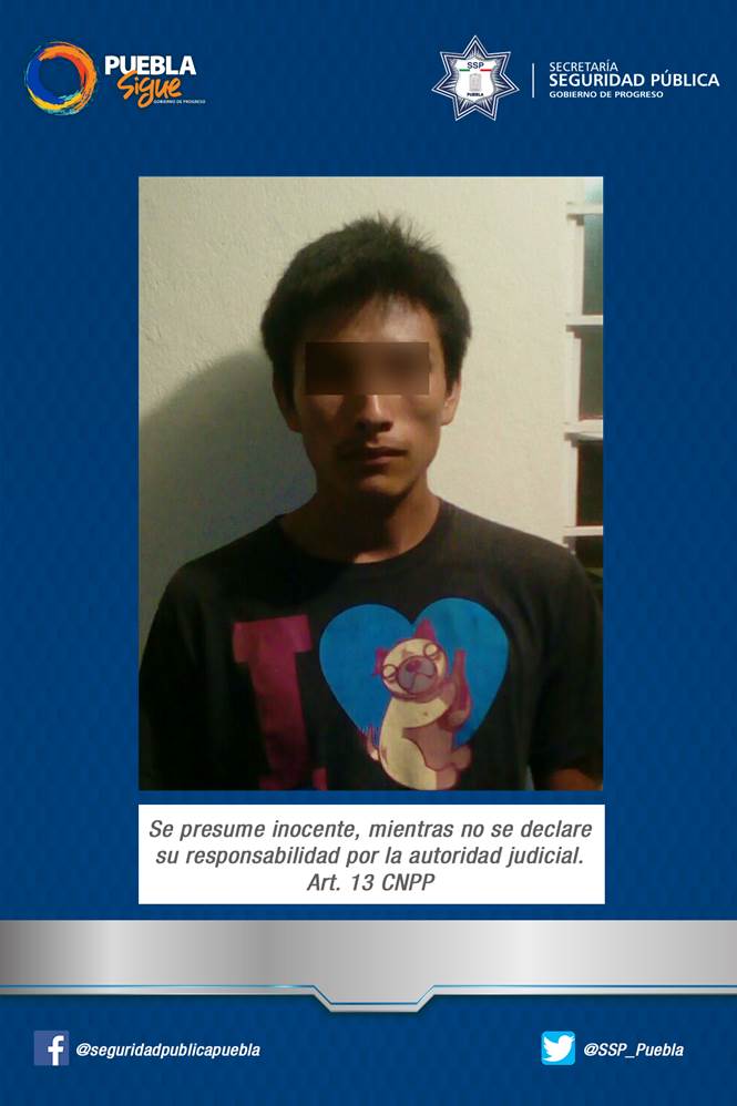 Capturan a 8 hombres por robo en Chachapa y Venustiano Carranza