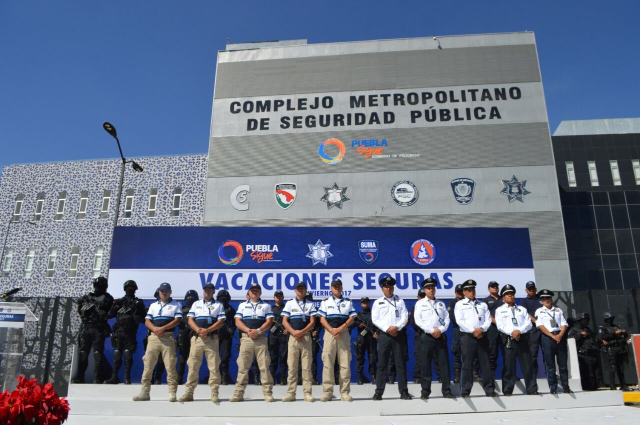 Más de 3 mil policías cuidarán Puebla durante vacaciones 