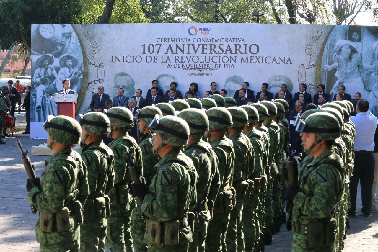 Gali participa en ceremonia por 107 Aniversario de la Revolución 
