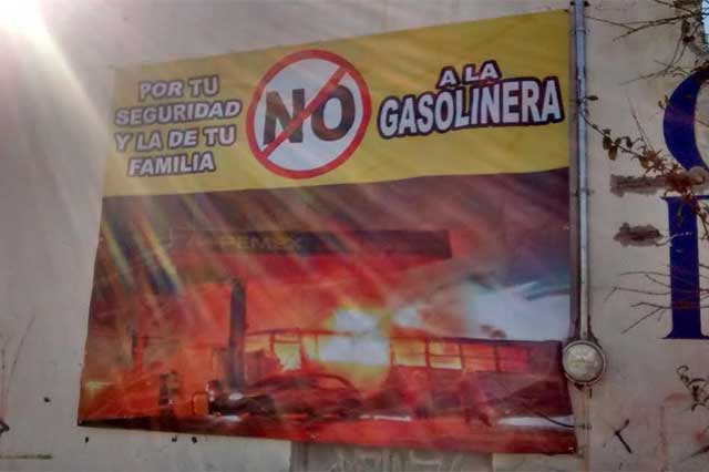 Mantienen en Coapan rechazo a construcción de gasolinería