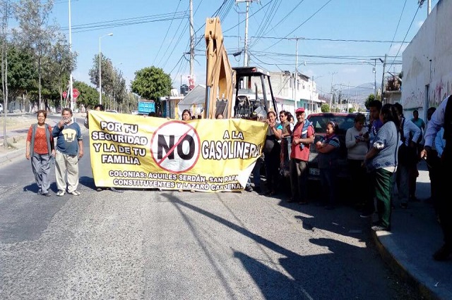 Ignora comuna rechazo de vecinos a gasolinera en Tehuacán