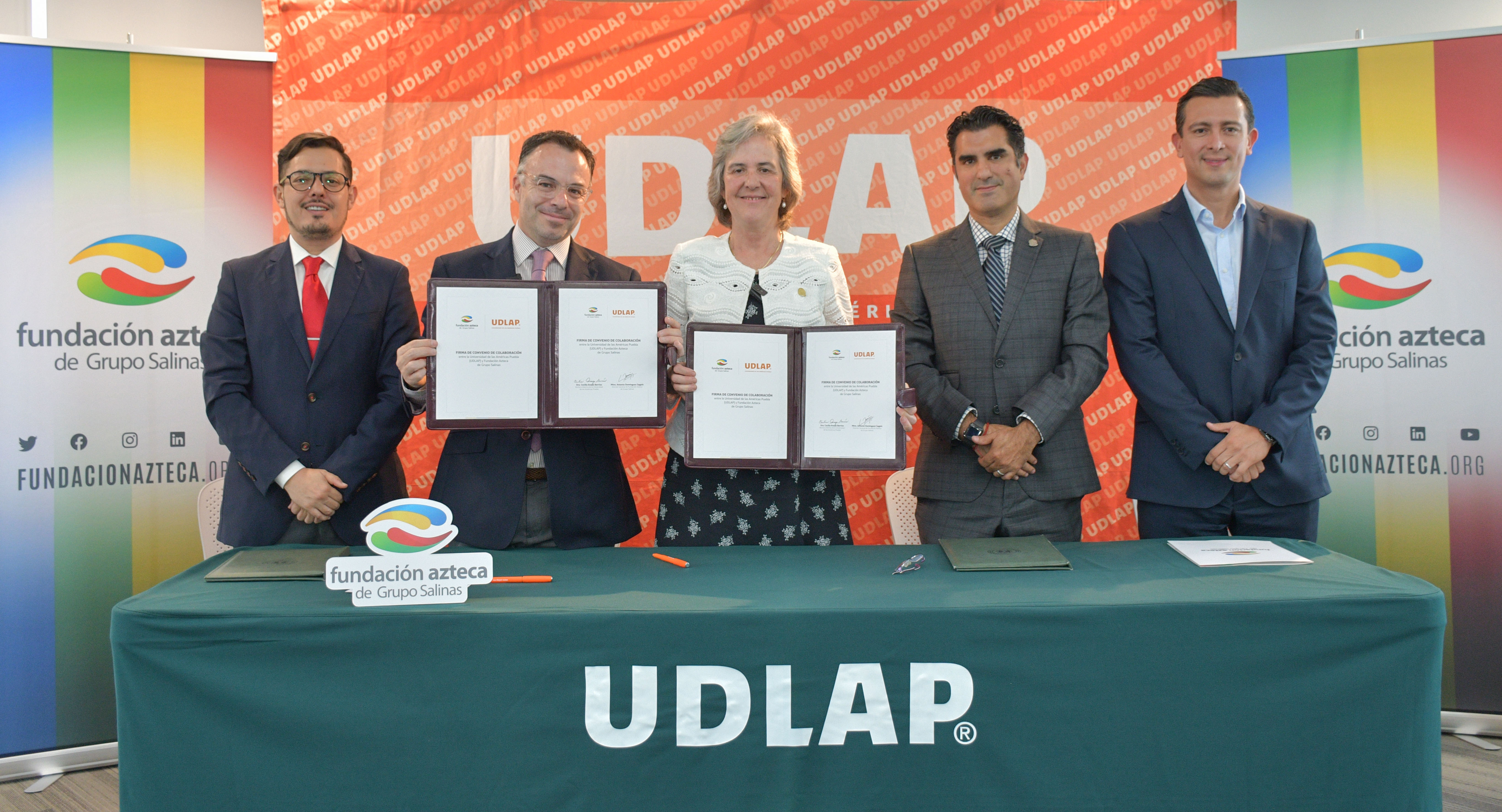 UDLAP y Fundación Azteca signan convenio de colaboración